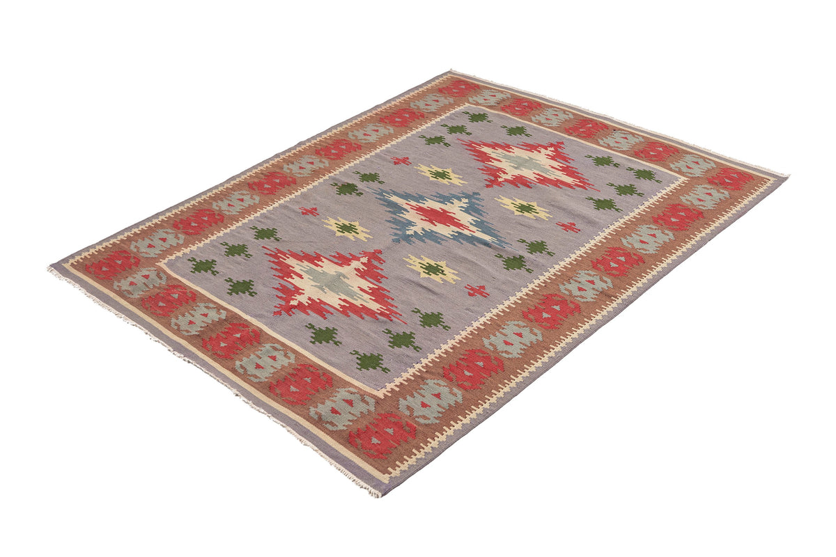 (3'11'' x 5') Handwoven Vintage Small Kilim Rug