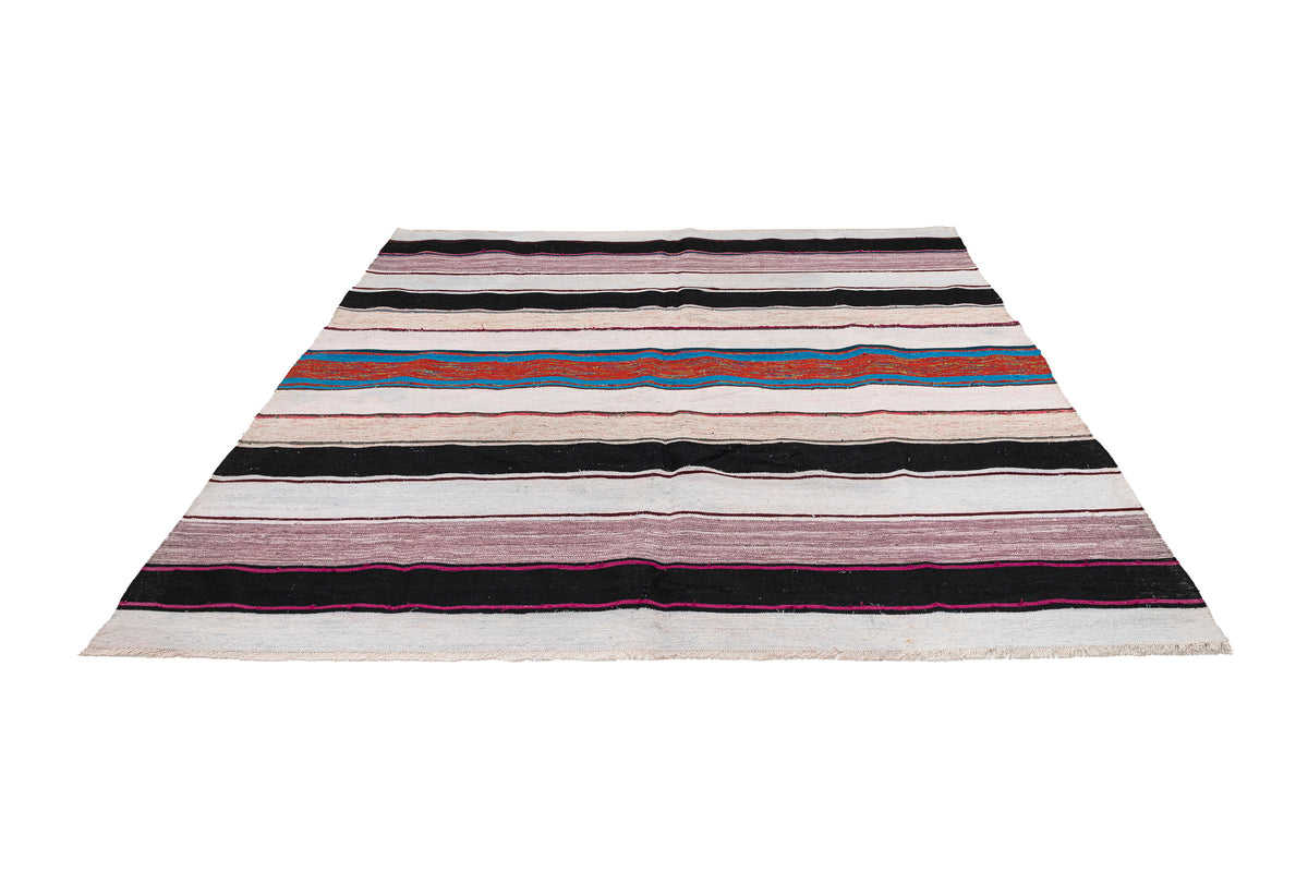 Handmade Flatweave Kilim Square Rug