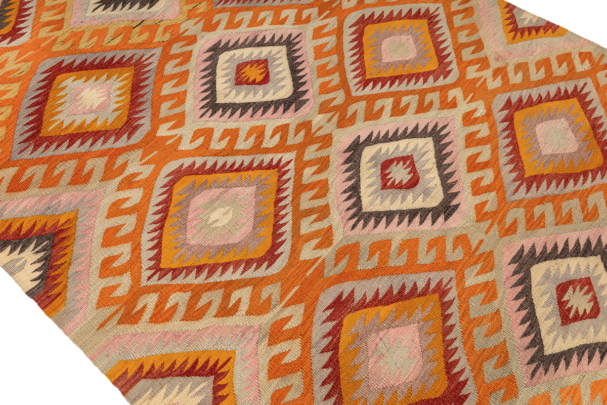 Handmade Geometric Kilim Area Rug