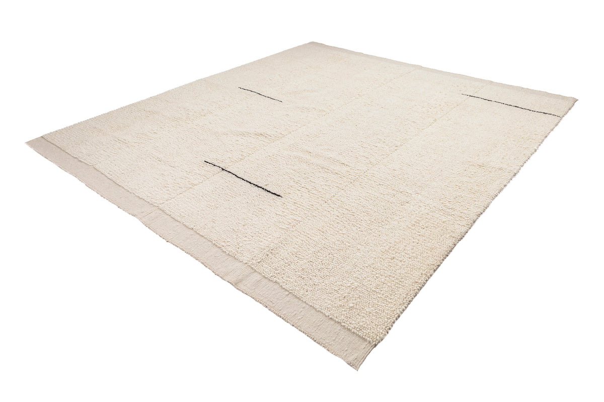 Handmade Organic Neutral Turkish Wool Rug