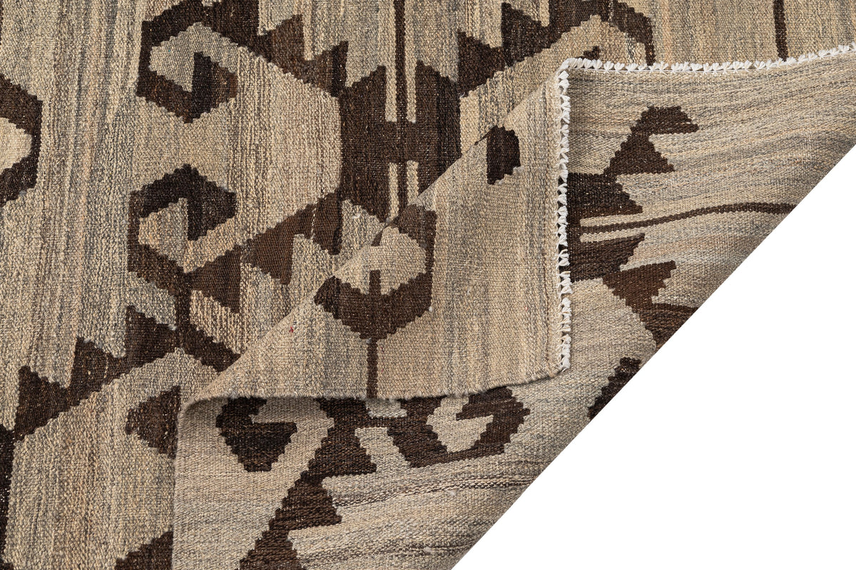 - (6'11'' x 8'2'') New Turkish Modern Design Kilim Rug