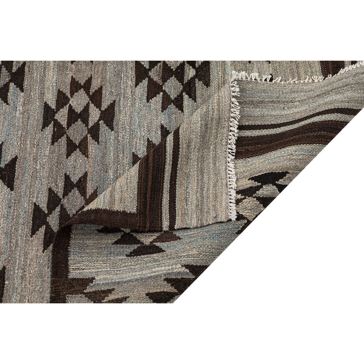 - (5'1'' x 6'6'') New Turkish Modern Design Kilim Rug