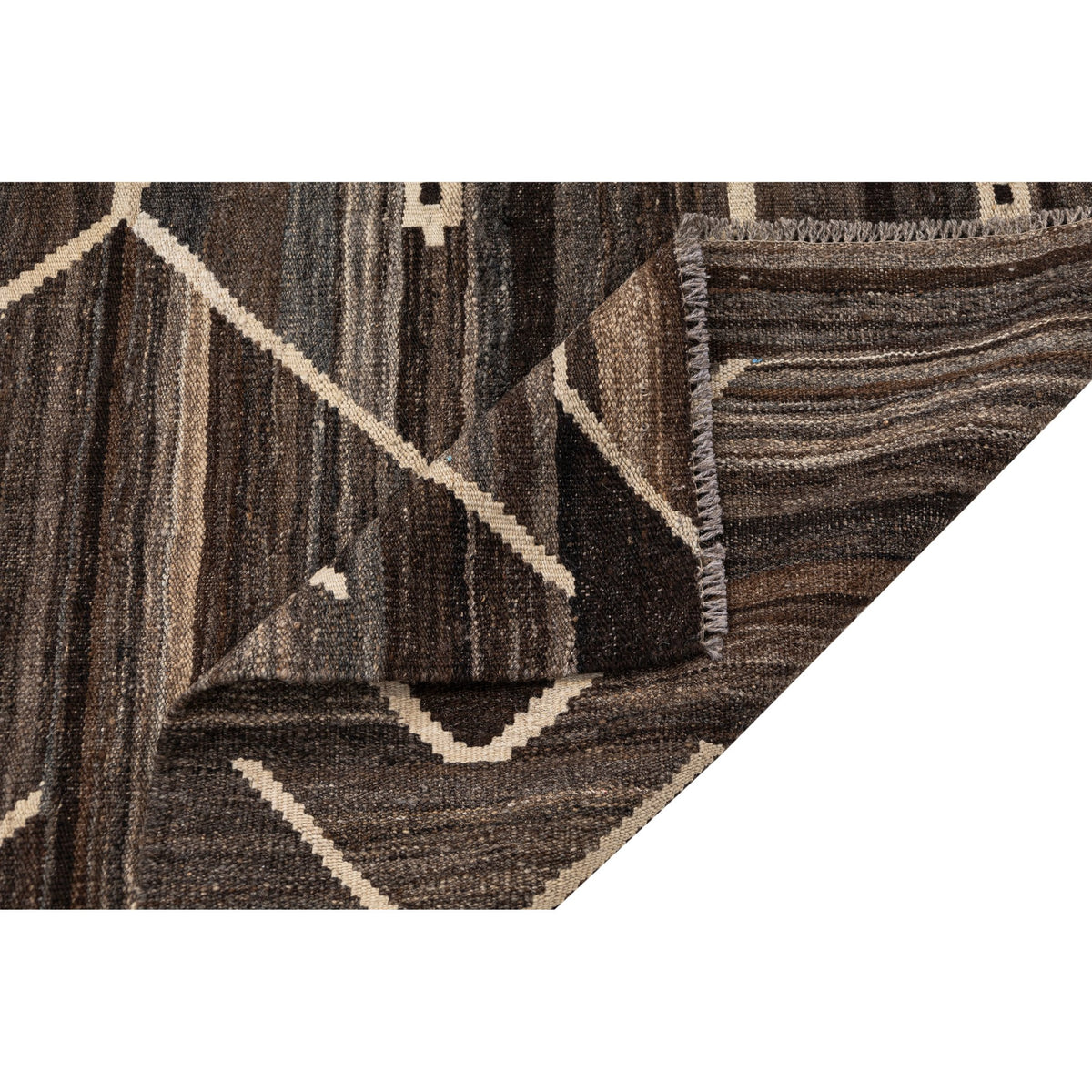 - (4'9'' x 6'6'') New Turkish Modern Design Kilim Rug