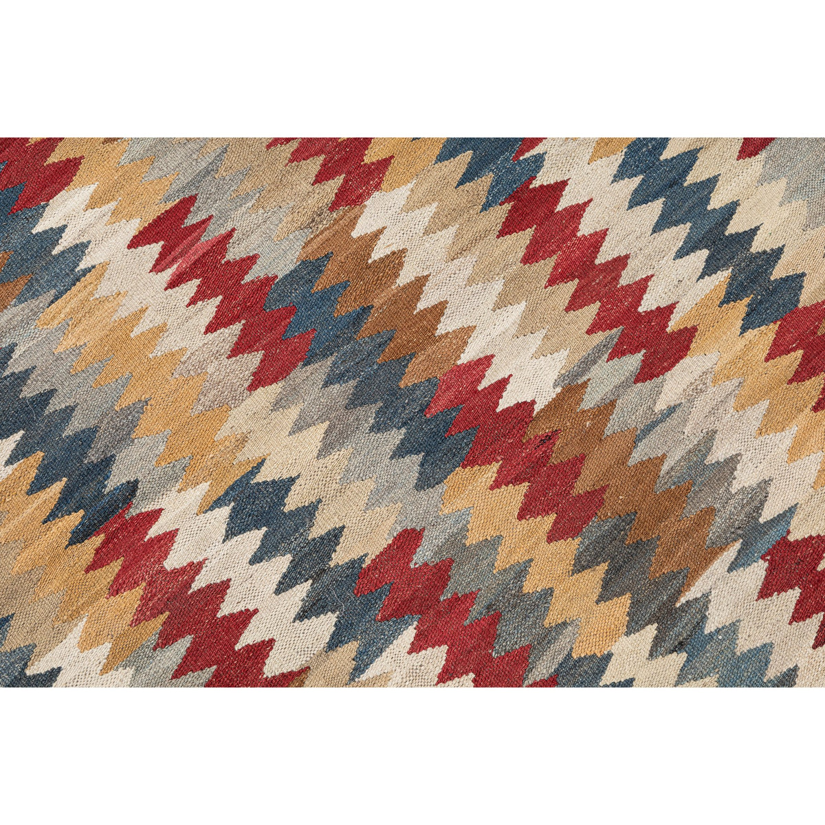 - (3'5'' x 5'1'') New Turkish Modern Design Colorful Kilim Rug