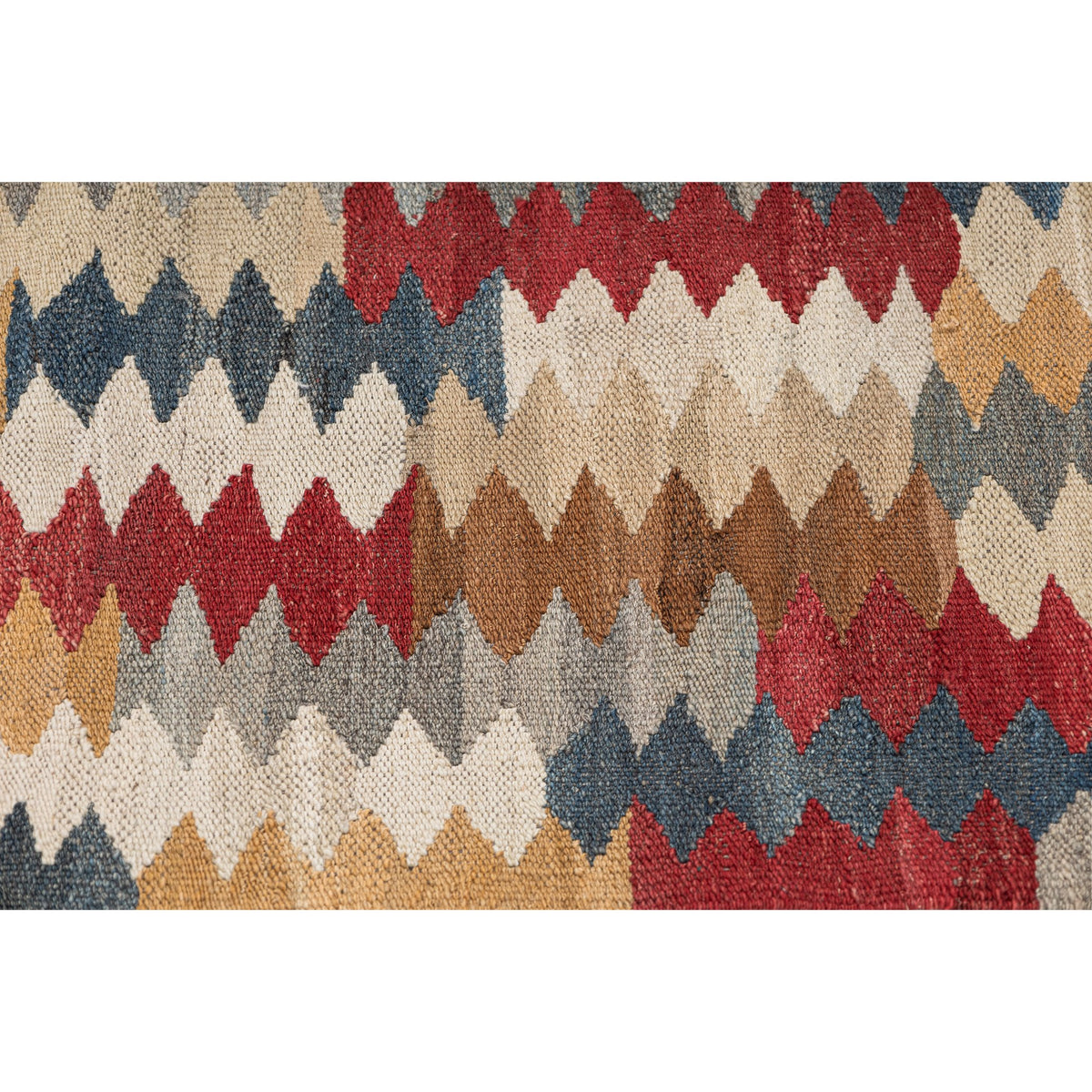 - (3'5'' x 5'1'') New Turkish Modern Design Colorful Kilim Rug