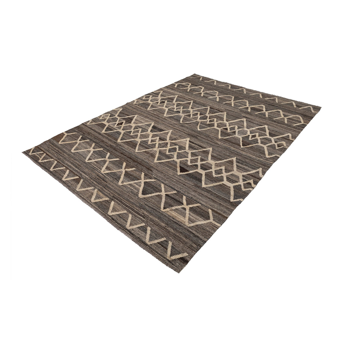 - (5'11'' x 8'2'') New Turkish Modern Design Kilim Rug