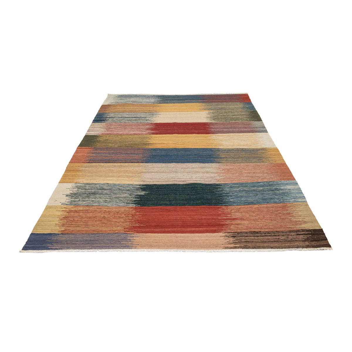 - (5'10'' x 8'2'') New Turkish Modern Design Kilim Rug