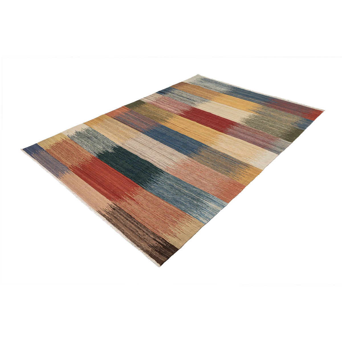 - (5'10'' x 8'2'') New Turkish Modern Design Kilim Rug