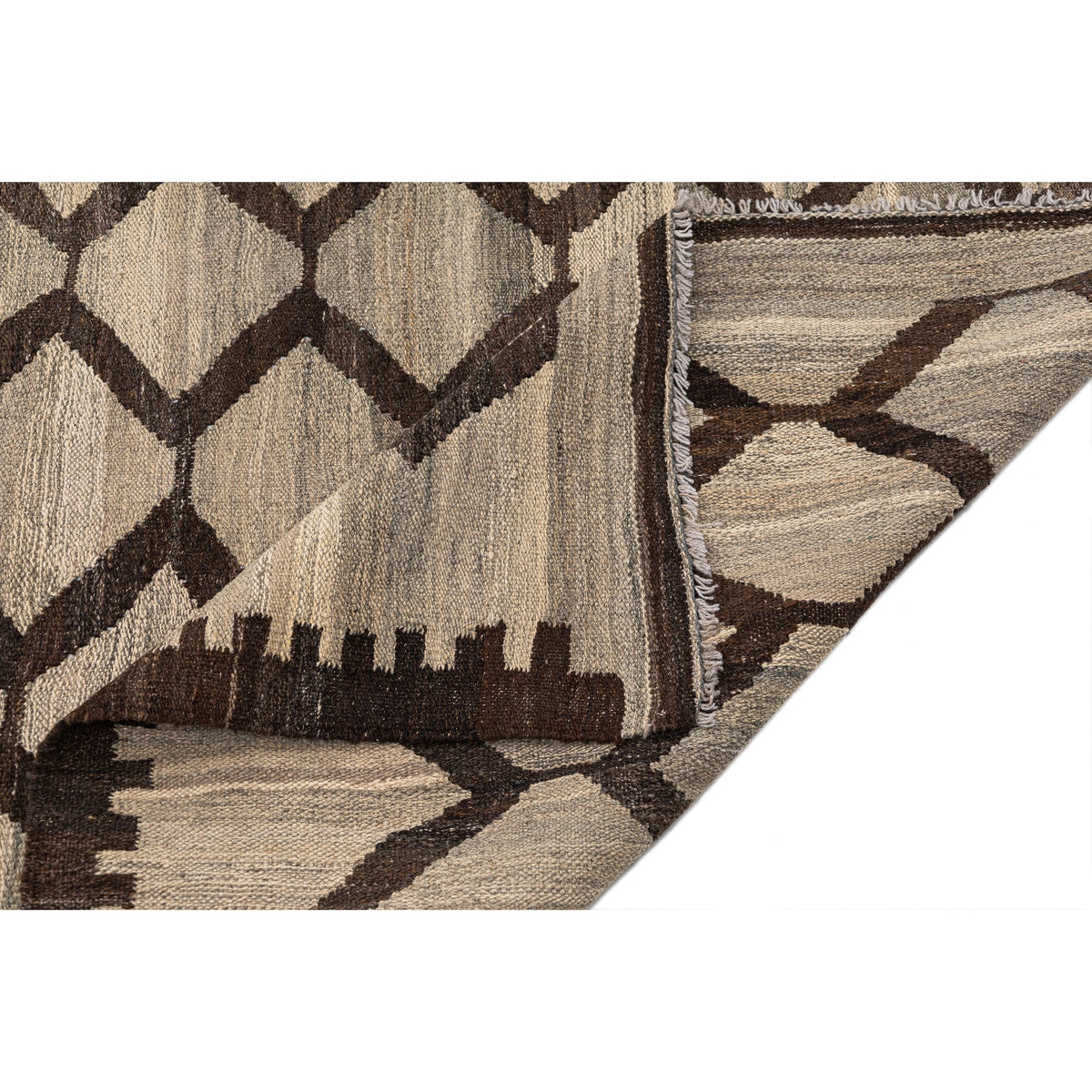 - (8'3'' x 9'9'') New Turkish Modern Design Kilim Rug