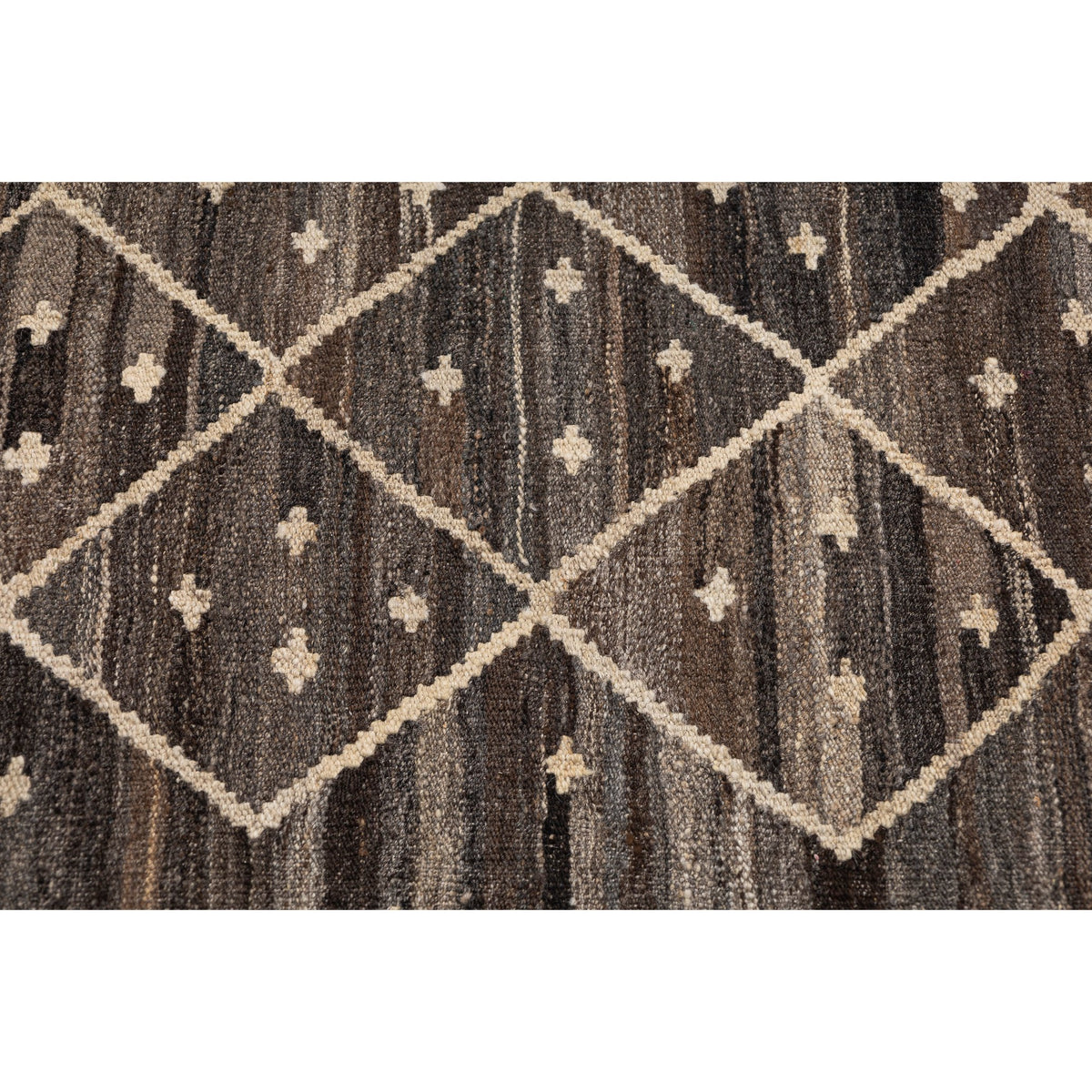 - (6'4'' x 9'9'') New Turkish Modern Design Kilim Rug