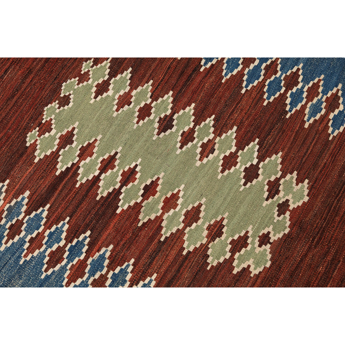 - (3'5'' x 4'10'') New Handwoven Modern Design Kilim Rug