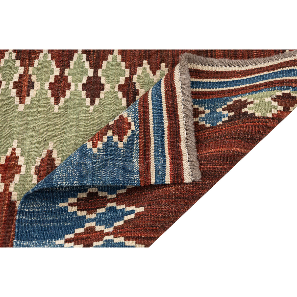 - (3'5'' x 4'10'') New Handwoven Modern Design Kilim Rug