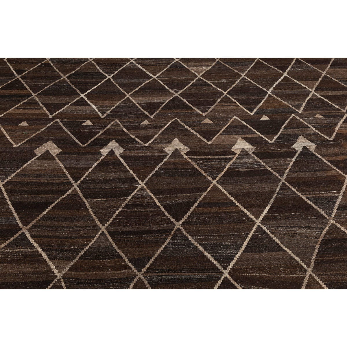 (8'8'' x 11'4'') Moroccan Modern Design Brown Rug