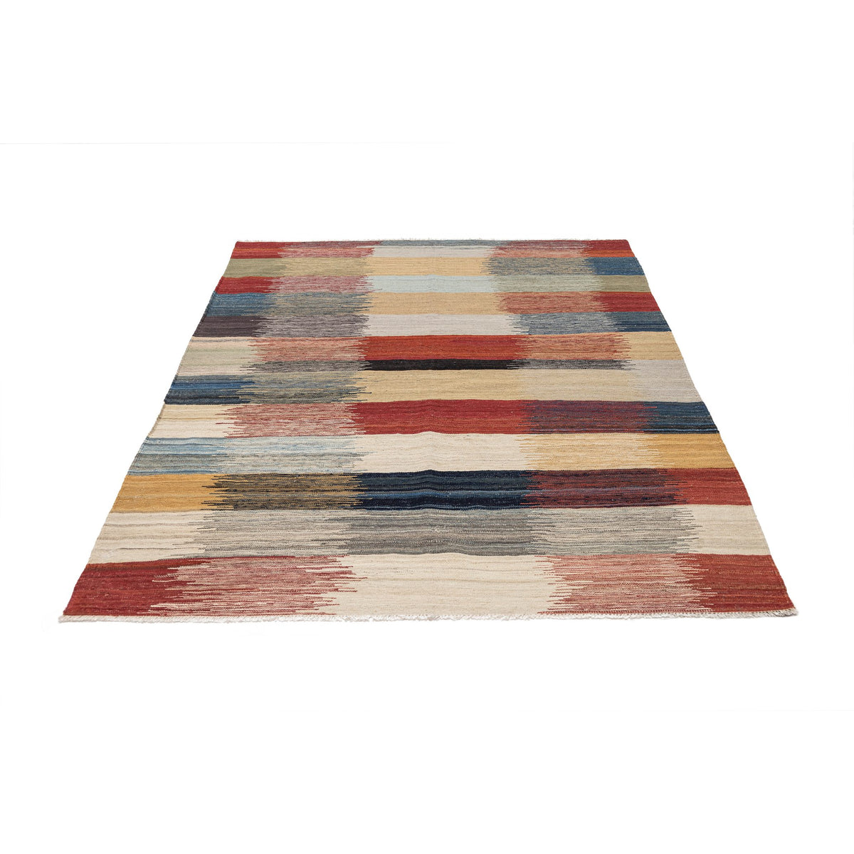 (5' x 6'8'') Colorful Modern Design Turkish Kilim Rug