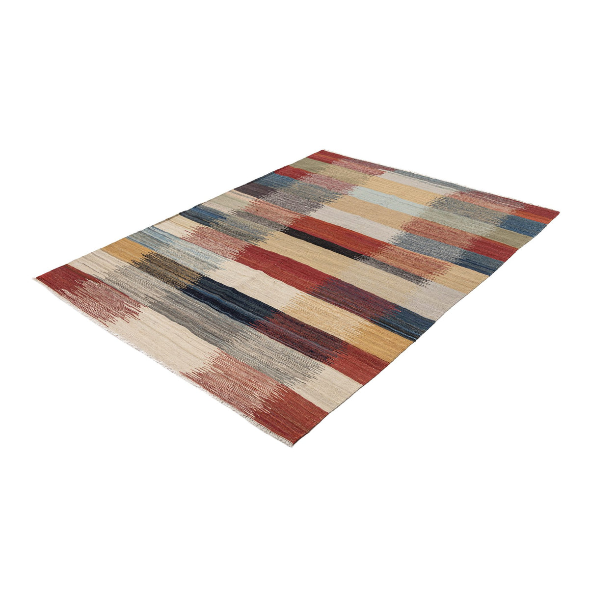 (5' x 6'8'') Colorful Modern Design Turkish Kilim Rug