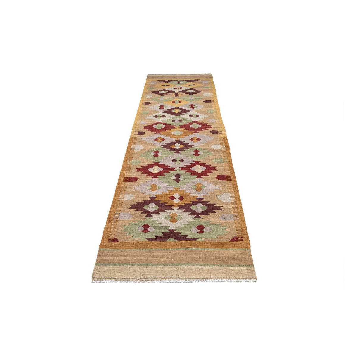 (2'9'' x 11'2'') Colorful Modern Design Kilim Runner Rug