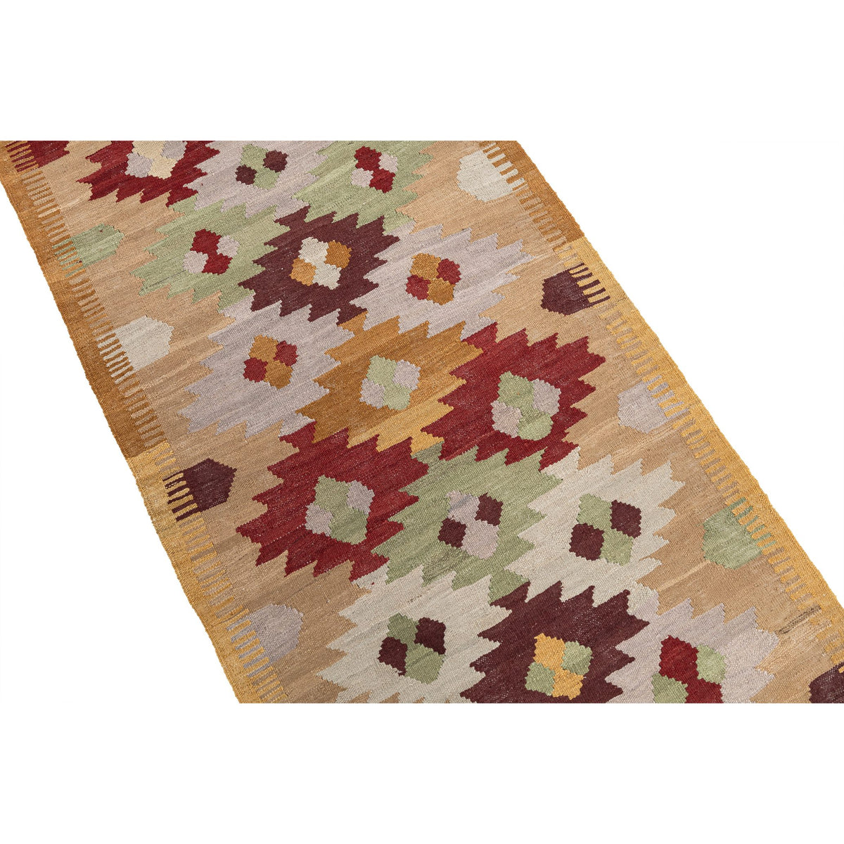 (2'9'' x 11'2'') Colorful Modern Design Kilim Runner Rug