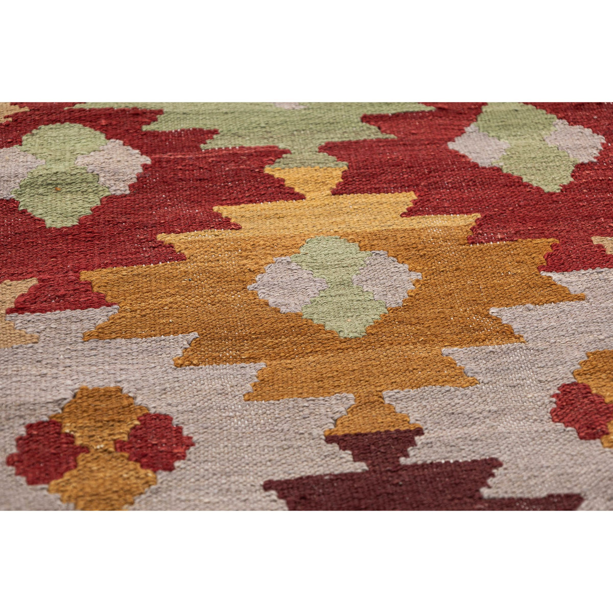 (2'9'' x 11'2'') Colorful Modern Design Kilim Runner Rug