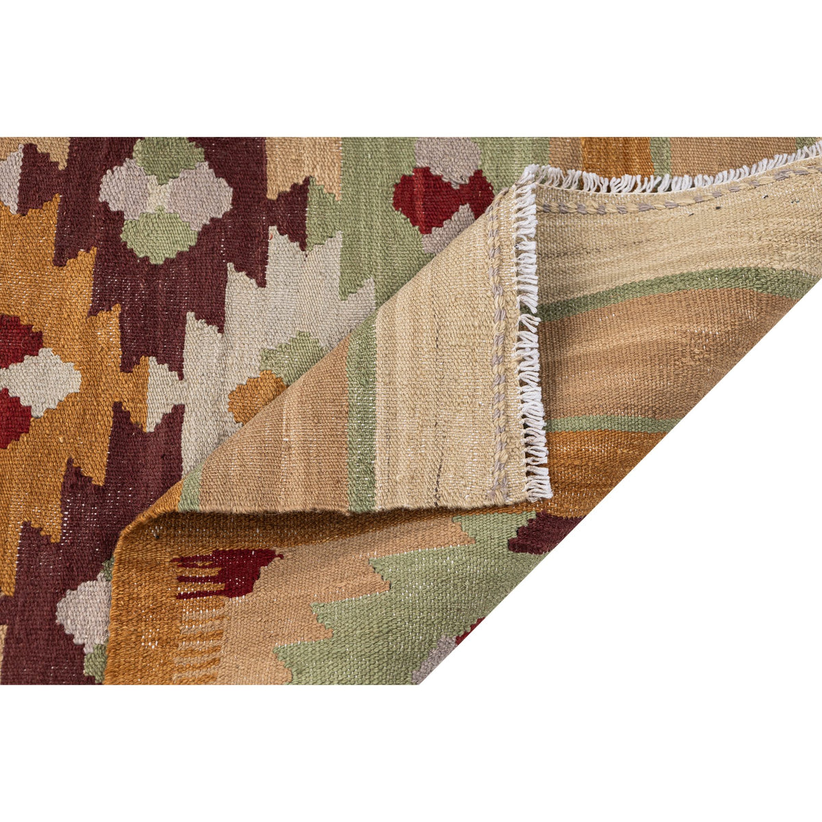 (2'9'' x 11'2'') Colorful Modern Design Kilim Runner Rug