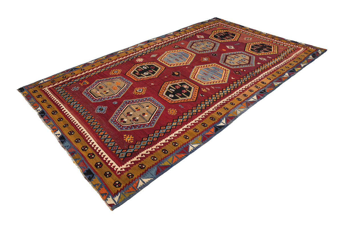 Handmade Oriental Turkish Kilim Large Rug