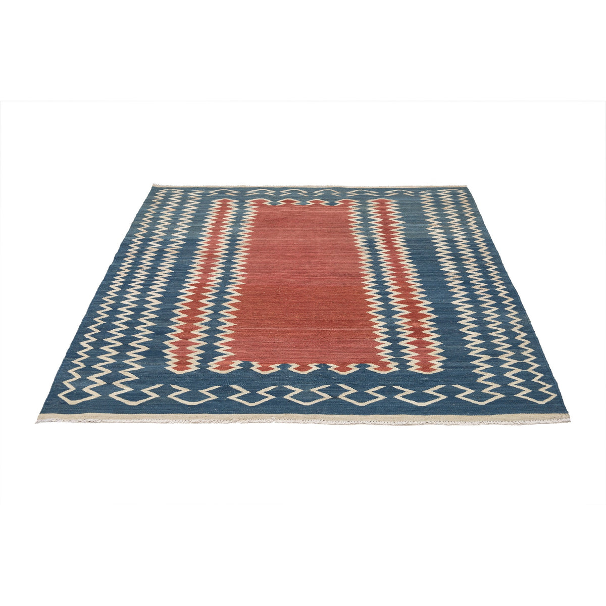 (5' x 6'7'') New Modern Scatter Turkish Kilim Rug