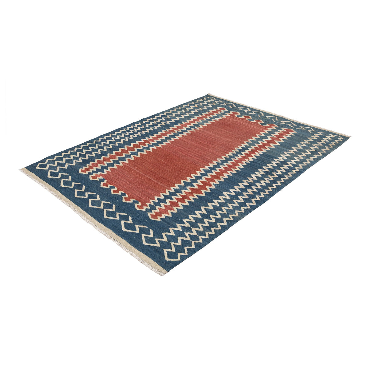 (5' x 6'7'') New Modern Scatter Turkish Kilim Rug