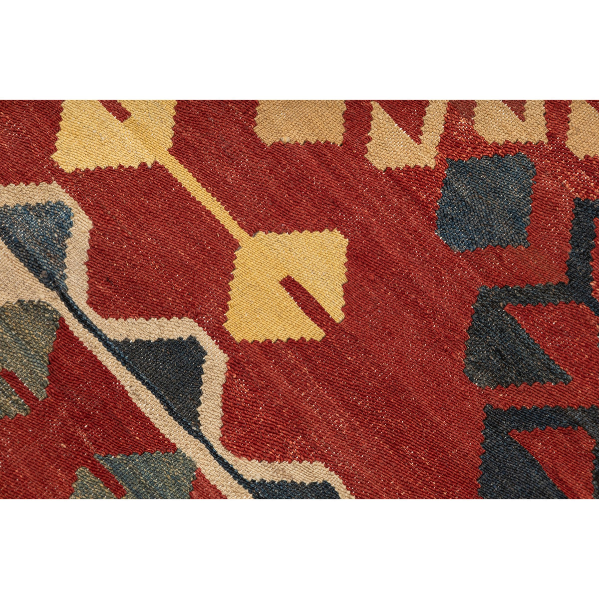 (5'1'' x 6'6'') Multicolor Scatter Turkish Kilim Rug