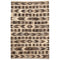 ( 6'4'' x 9'7'') Beige Brown Scatter Turkish Kilim Rug