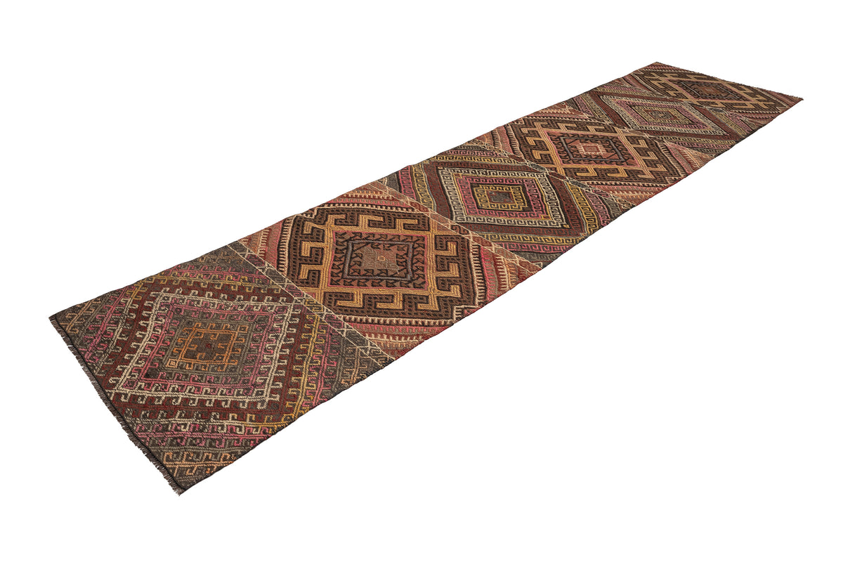 Handmade Oriental Turkish Kilim Runner Rug