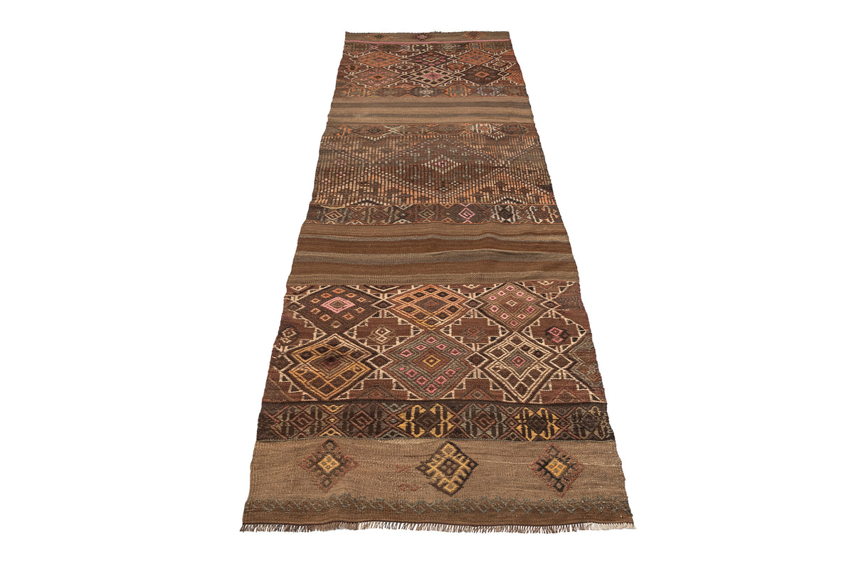 Handmade Oriental Turkish Kilim Runner Rug