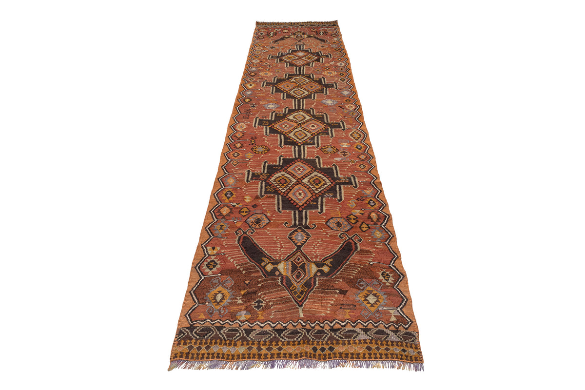 Handmade Oriental Turkish Kilim Runner Rug