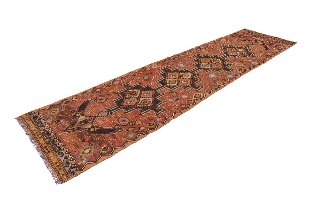 Handmade Oriental Turkish Kilim Runner Rug