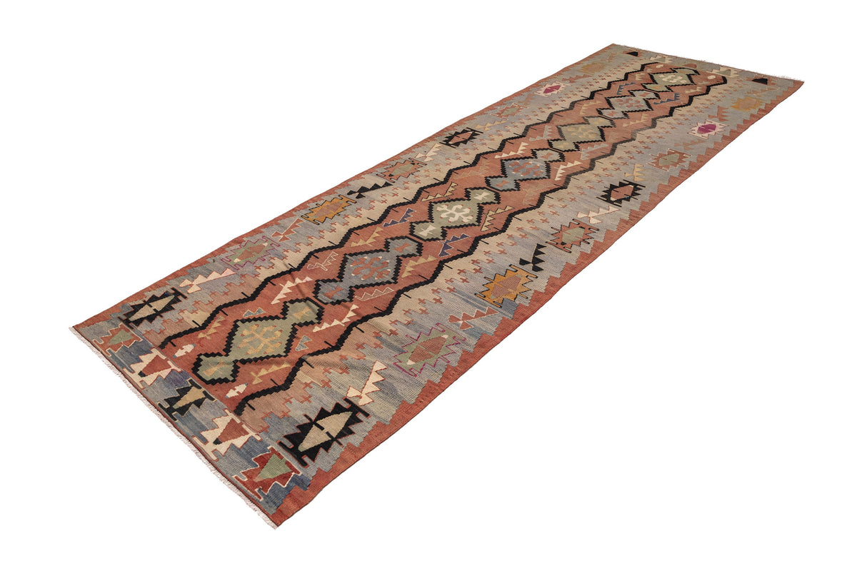 (3'4'' x 11') Oriental Authentic Kilim Runner Rug