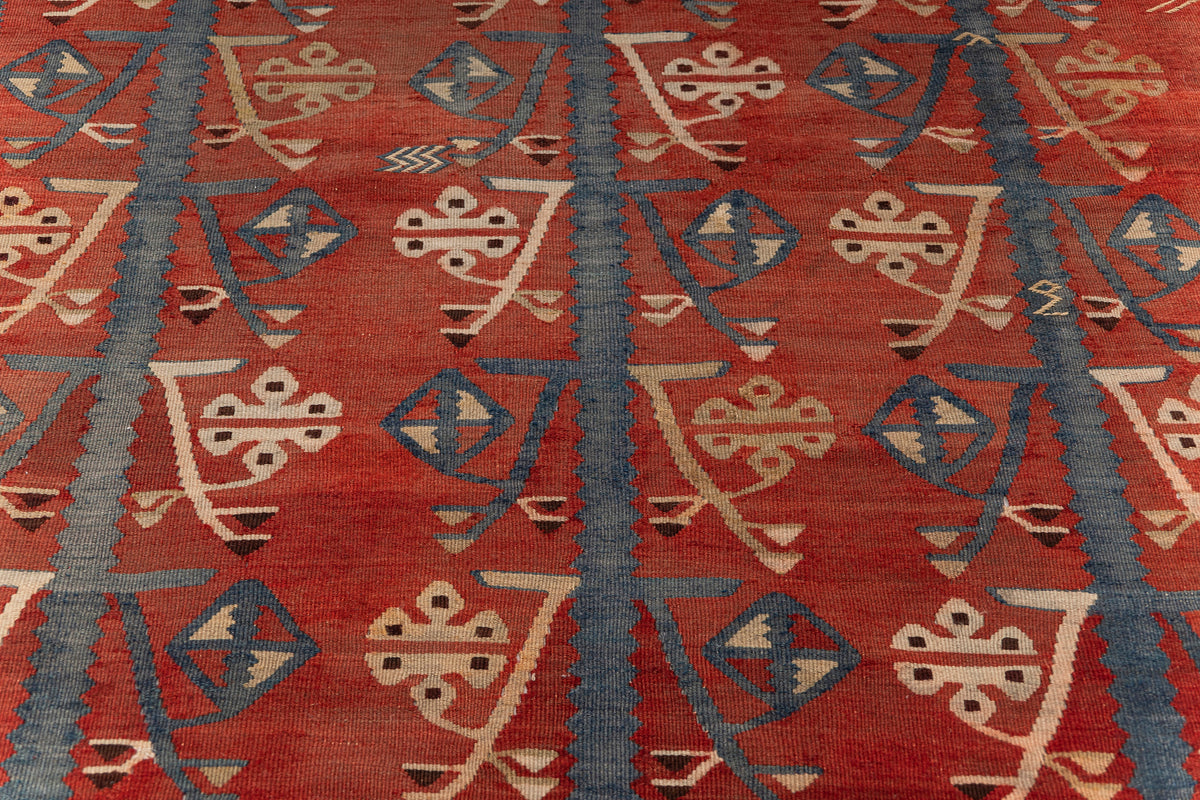 Handmade Oriental Turkish Kilim Oversize Rug