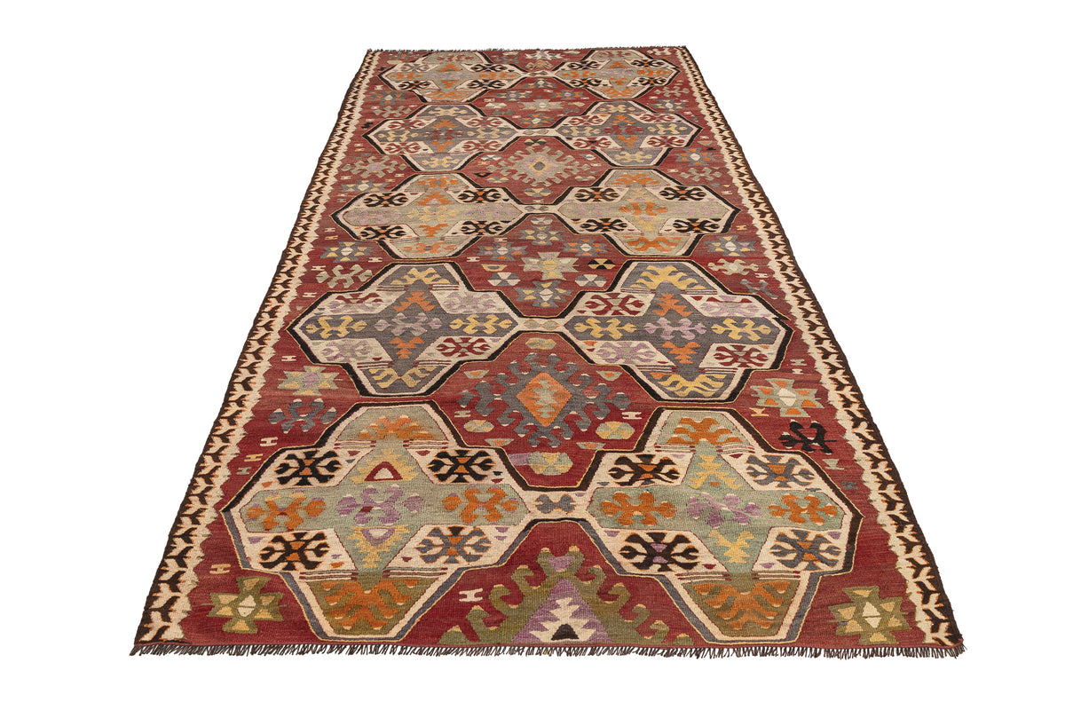 Handmade Oriental Turkish Kilim Rug