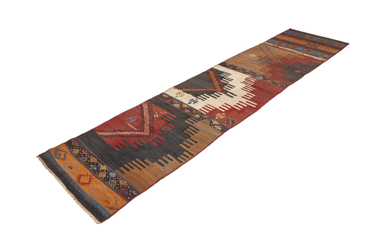 Handmade Oriental Turkish Kilim Runner Rug