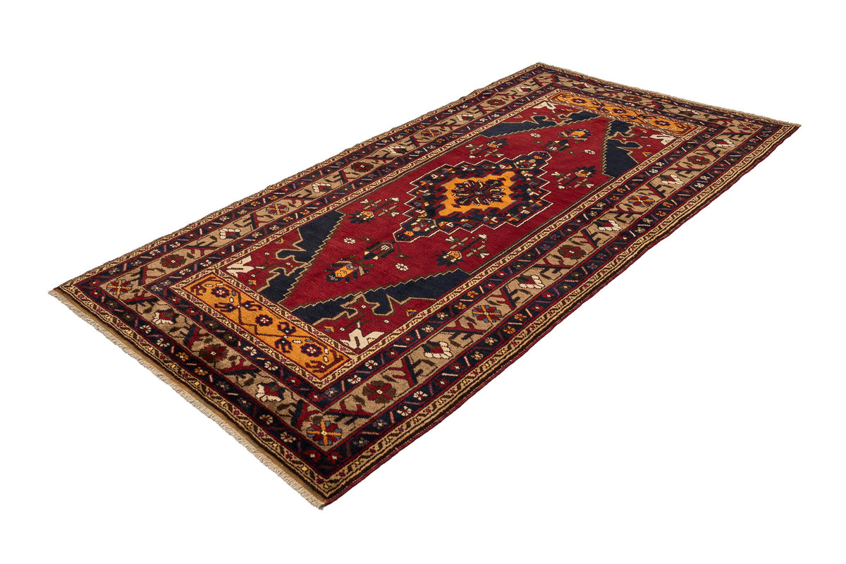 (4'3" x 8'2") Handmade Turkish Oriental Area Rug