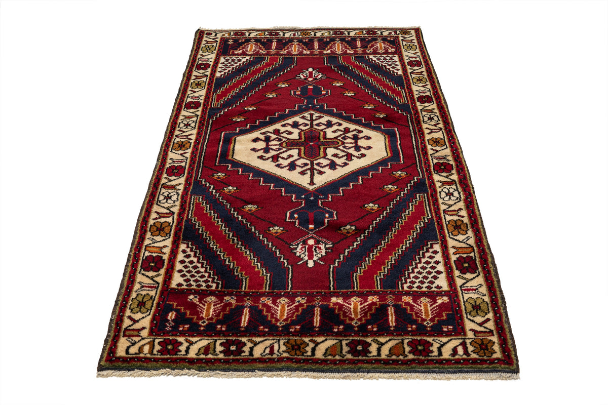 (3'3" x 6'3") Handmade Turkish Oriental Rug