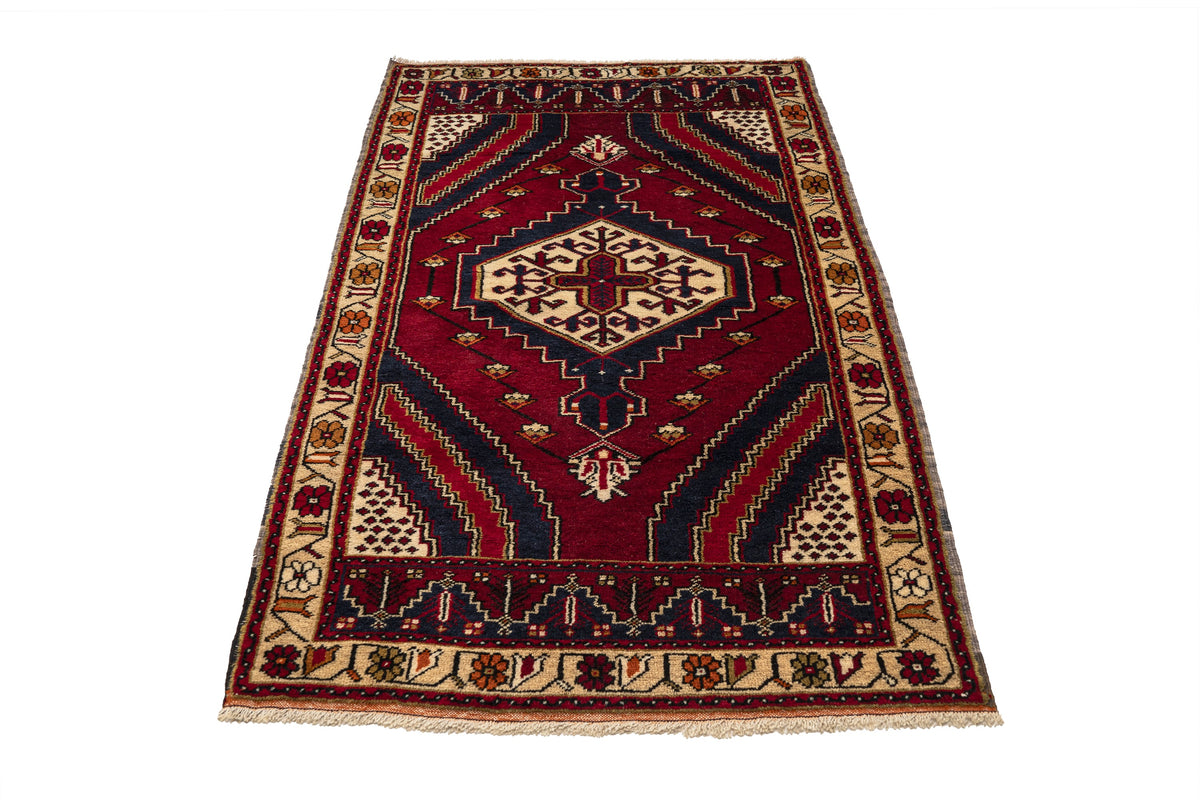 (3'3" x 6'4") Handmade Turkish Oriental Rug