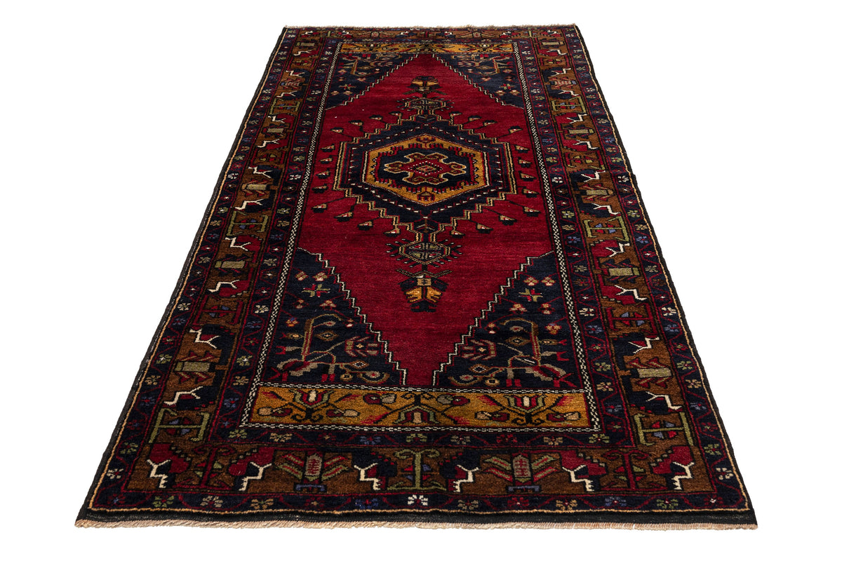 (4' x 8'2") Handmade Turkish Oriental Rug