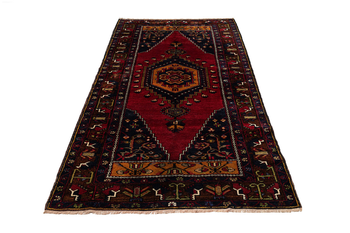 (4'2" x 8'2") Handmade Turkish Oriental Rug