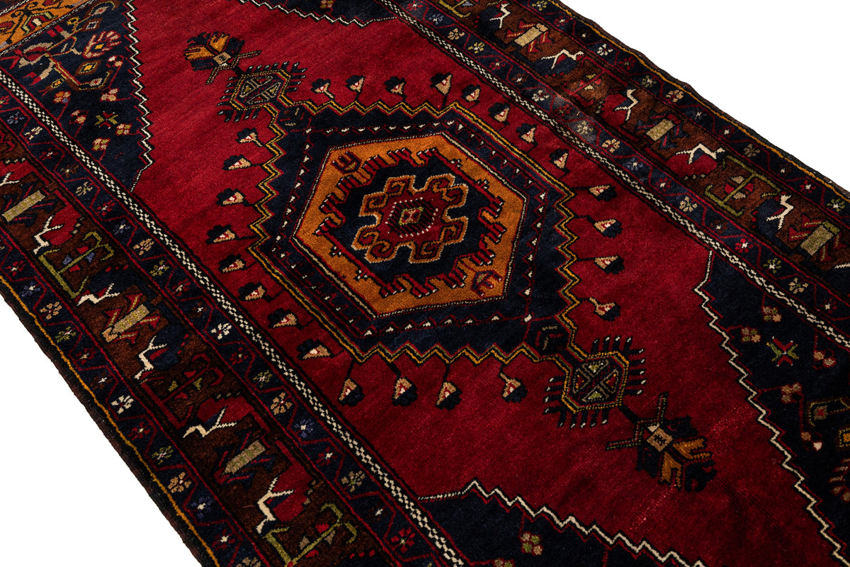 (4'2" x 8'2") Handmade Turkish Oriental Rug