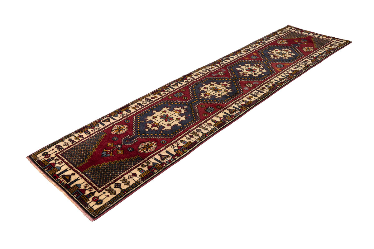 (2'4" x 9'9") Handmade Turkish Oriental Runner Rug