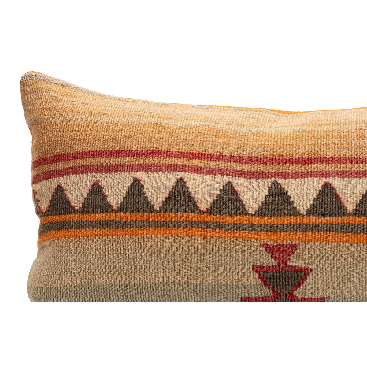 Authentic Neutral Kilim Pillow Case 12" x 20"