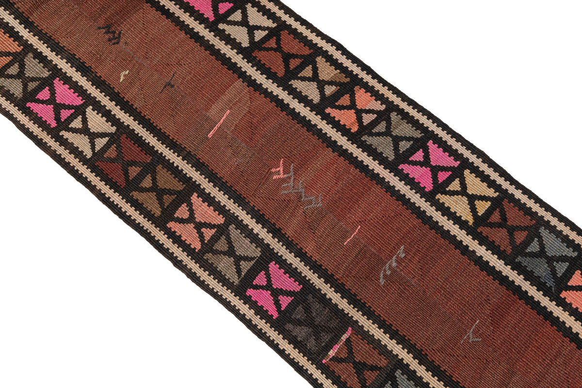 Handmade Oriental Turkish Kilim Runner Rug