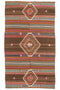 (4'8'' x 8'2'') Vintage Handmade Turkish Kilim Medium Rug