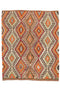 Patterned rug with geometric design 