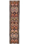 Decorative rug runner with geometric pattern