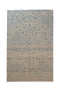 6'4" x 9'11" Neutral Blue Vintage Handmade Turkish Rug