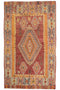 Traditional patterned rug with geometric design